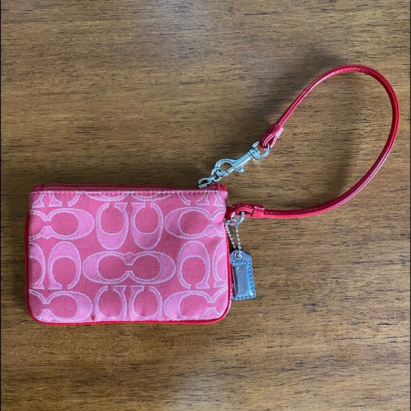 Red, Coach wristlet - Picture 2 of 4